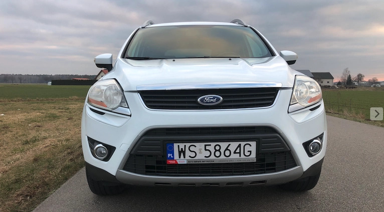 Ford Kuga cena 43900 przebieg: 123000, rok produkcji 2012 z Siedlce małe 46